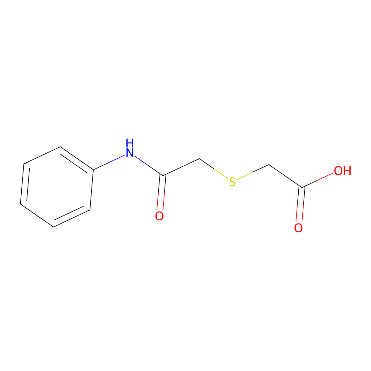 2-[(2-Anilino-2-Oxoethyl)Sulfanyl]Acetic Acid molecular structure, CAS 70648-87-2