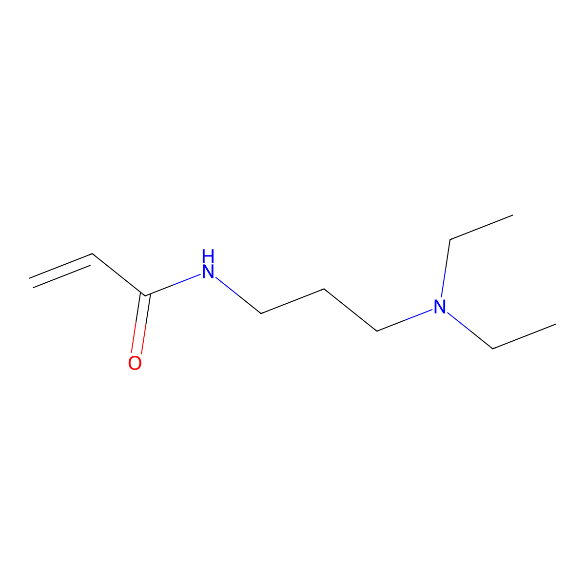 3-(N,N-Diethylamino)propylacrylamide molecular structure, CAS 7065-11-4