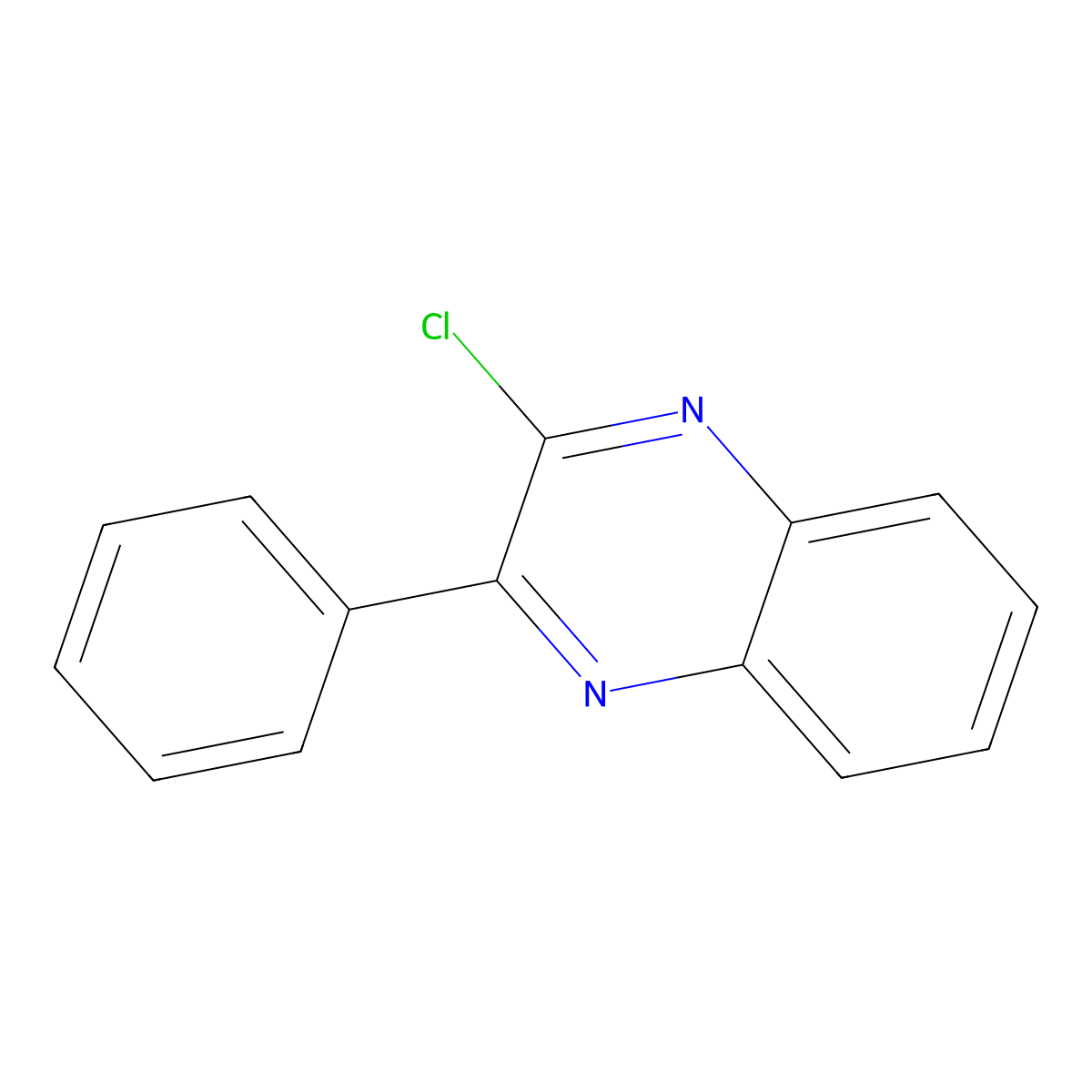 2-Chloro-3-phenylquinoxaline molecular structure, CAS 7065-92-1