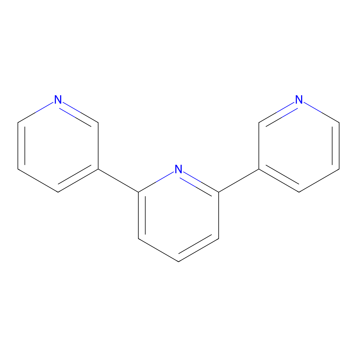 3,2':6',3''-Terpyridine molecular structure, CAS 70650-96-3
