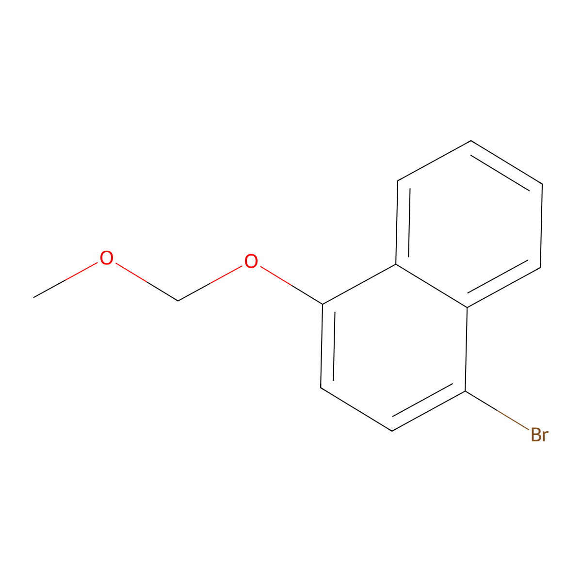1-Bromo-4-(methoxymethoxy)naphthalene molecular structure, CAS 70654-66-9