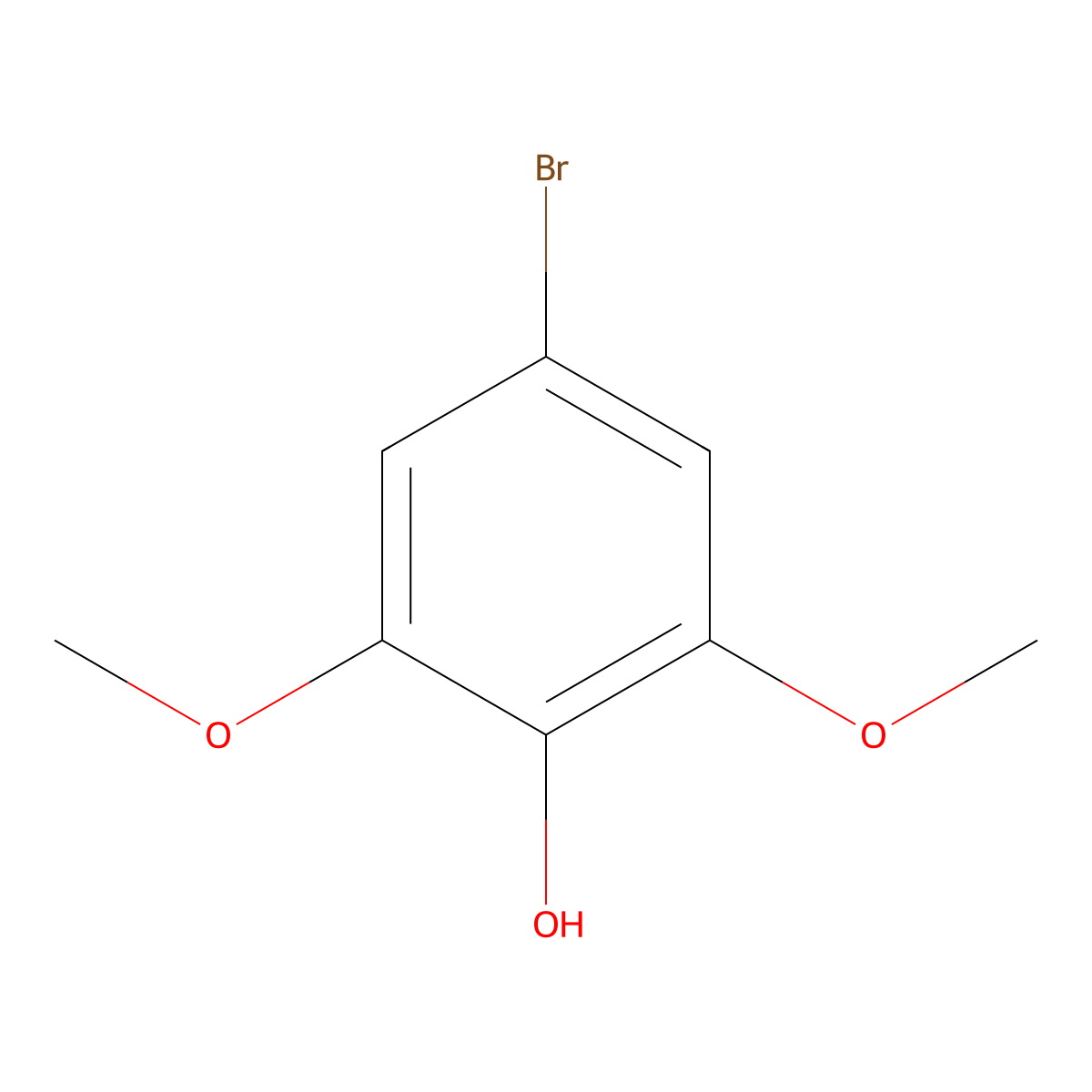 4-Bromo-2,6-dimethoxyphenol molecular structure, CAS 70654-71-6