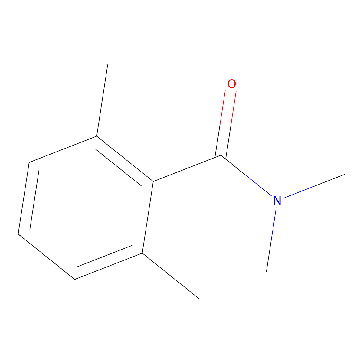N,N,2,6-Tetramethylbenzamide molecular structure, CAS 70657-67-9