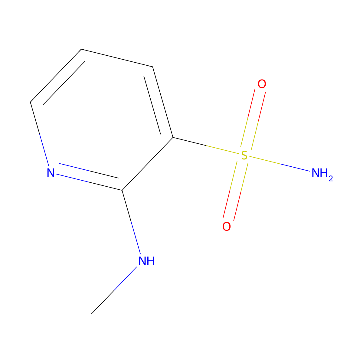 2-(Methylamino)pyridine-3-sulfonamide molecular structure, CAS 70661-79-9