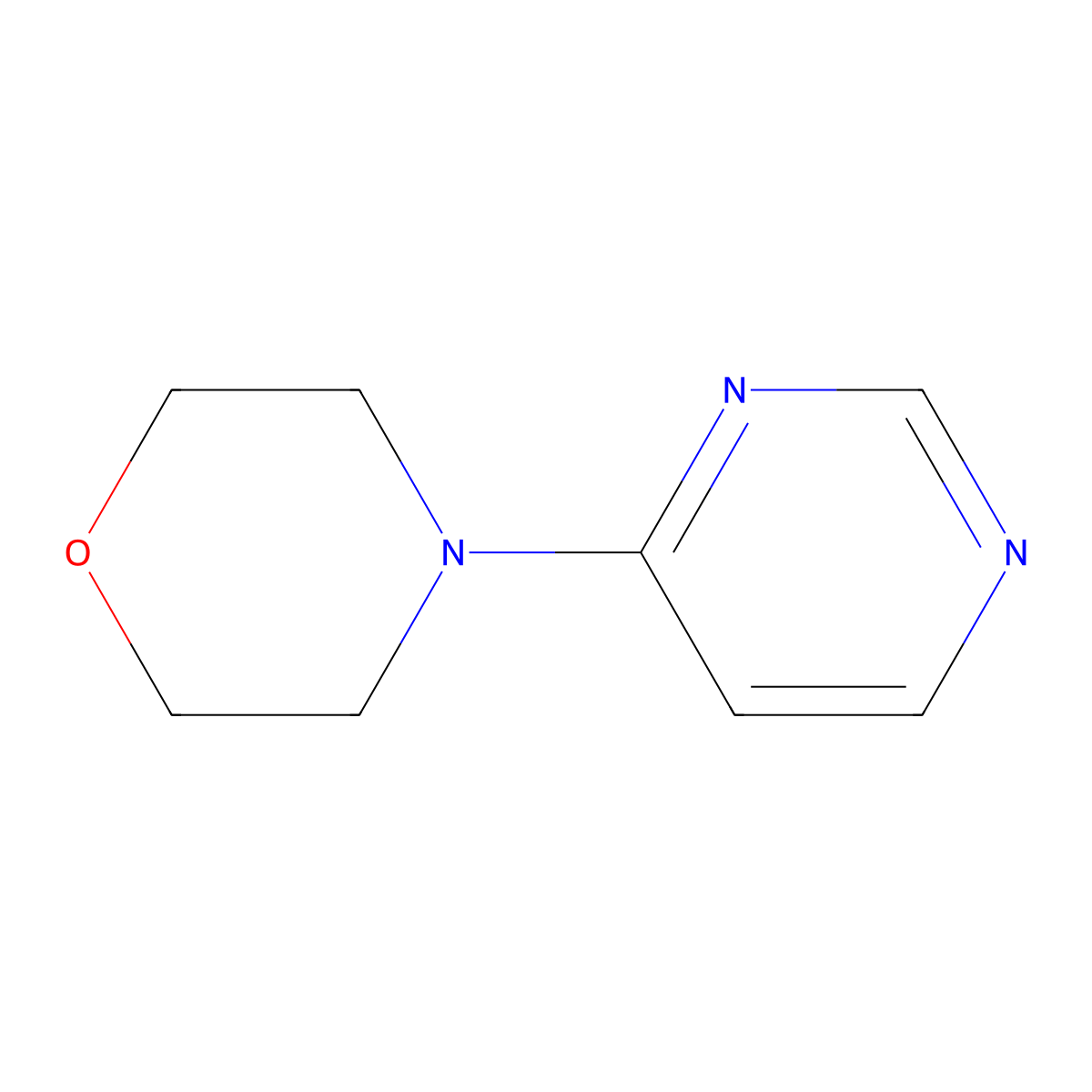 4-(Pyrimidin-4-yl)morpholine molecular structure, CAS 706748-29-0