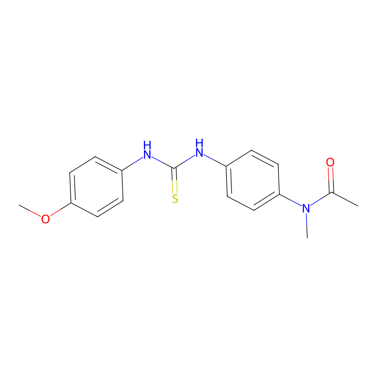 N-[4-[(4-methoxyphenyl)carbamothioylamino]phenyl]-N-methylacetamide molecular structure, CAS 706766-78-1