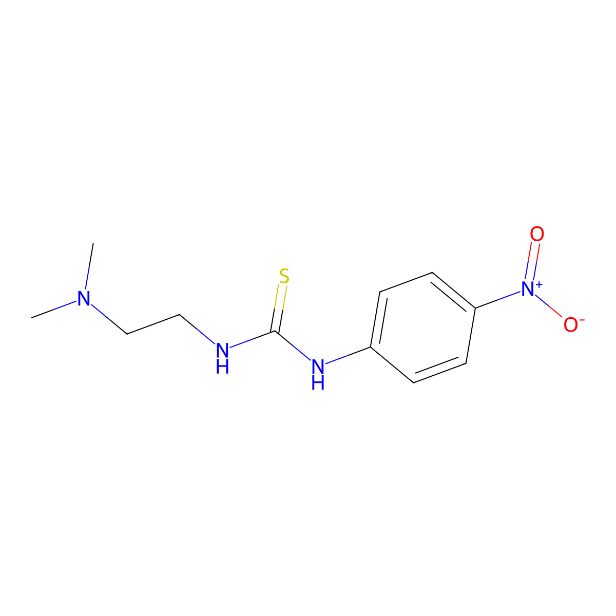 1-(2-(Dimethylamino)ethyl)-3-(4-nitrophenyl)thiourea molecular structure, CAS 706767-04-6
