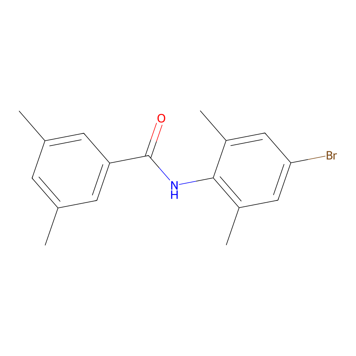 N-(4-bromo-2,6-dimethylphenyl)-3,5-dimethylbenzamide molecular structure, CAS 706767-16-0
