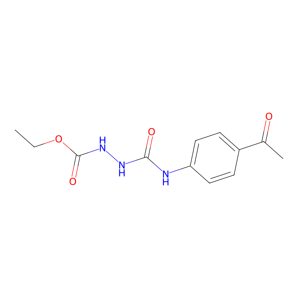 Ethyl 2-(4-acetylphenylcarbamoyl)hydrazinecarboxylate molecular structure, CAS 706767-33-1