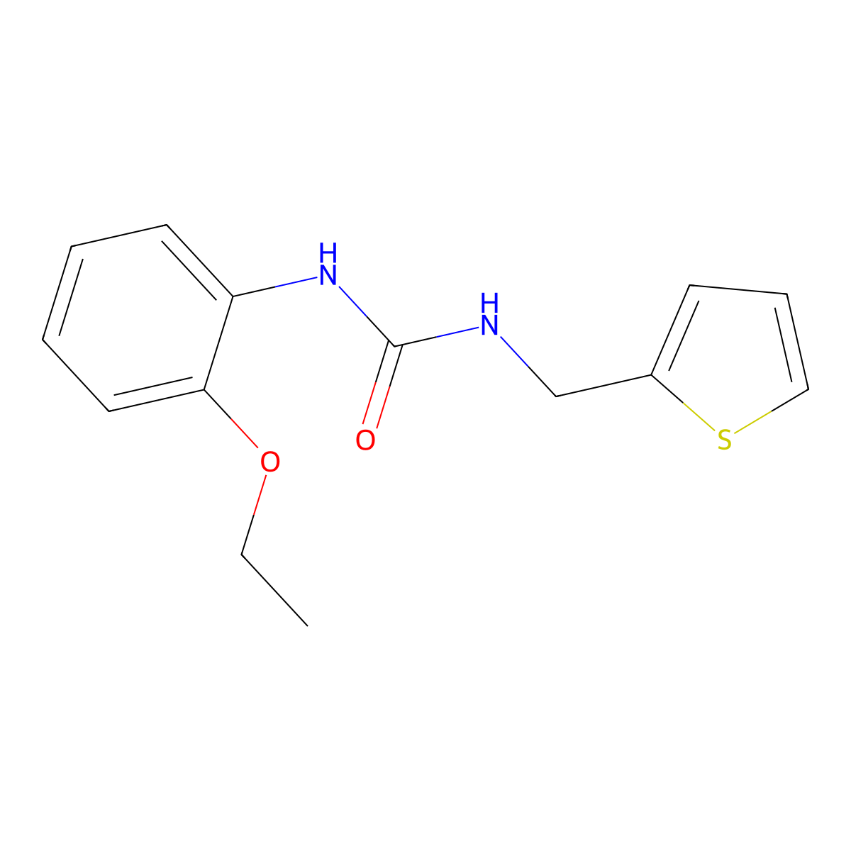 1-(2-Ethoxyphenyl)-3-(thiophen-2-ylmethyl)urea molecular structure, CAS 706768-86-7