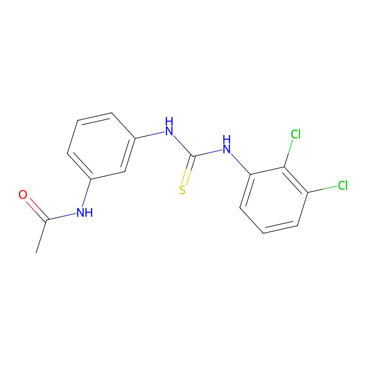 N-[3-[(2,3-dichlorophenyl)carbamothioylamino]phenyl]acetamide molecular structure, CAS 706769-21-3