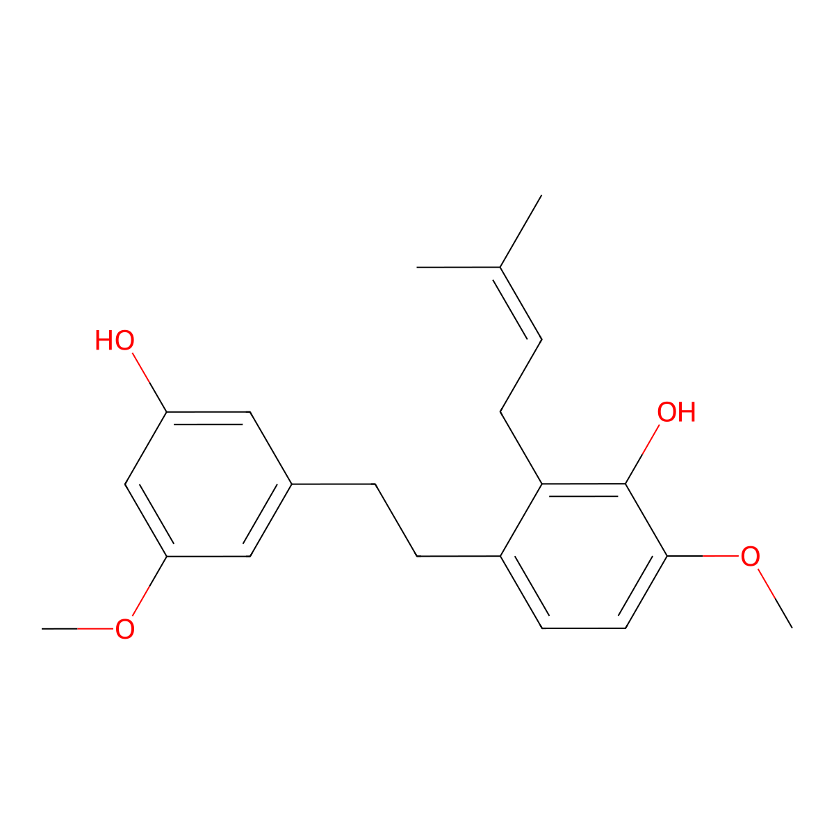 Canniprene molecular structure, CAS 70677-47-3