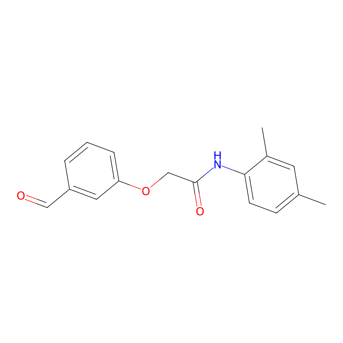 N-(2,4-dimethylphenyl)-2-(3-formylphenoxy)acetamide molecular structure, CAS 706770-08-3