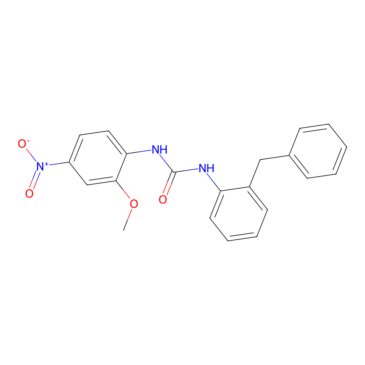 1-(2-Benzylphenyl)-3-(2-methoxy-4-nitrophenyl)urea molecular structure, CAS 706771-05-3