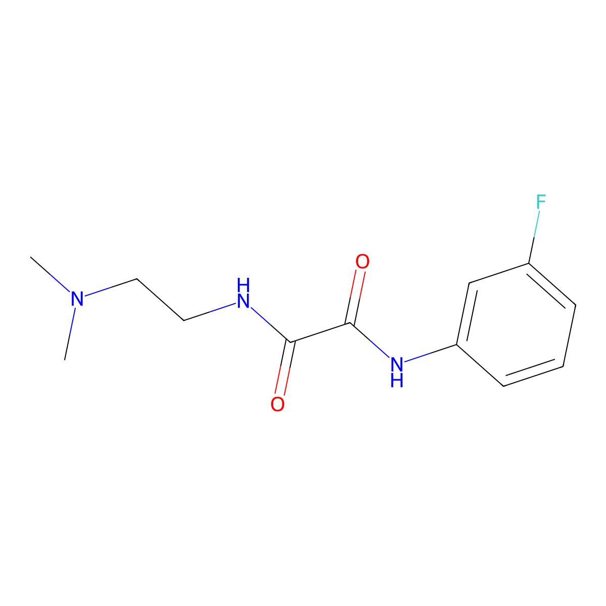 N-[2-(dimethylamino)ethyl]-N'-(3-fluorophenyl)ethanediamide molecular structure, CAS 706772-72-7