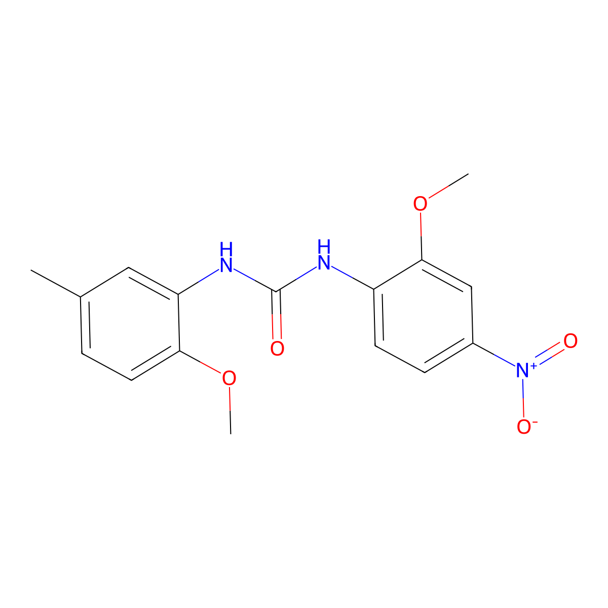 1-(2-Methoxy-5-methylphenyl)-3-(2-methoxy-4-nitrophenyl)urea molecular structure, CAS 706774-56-3