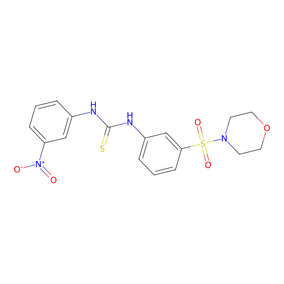 1-(3-Morpholin-4-ylsulfonylphenyl)-3-(3-nitrophenyl)thiourea molecular structure, CAS 706774-57-4