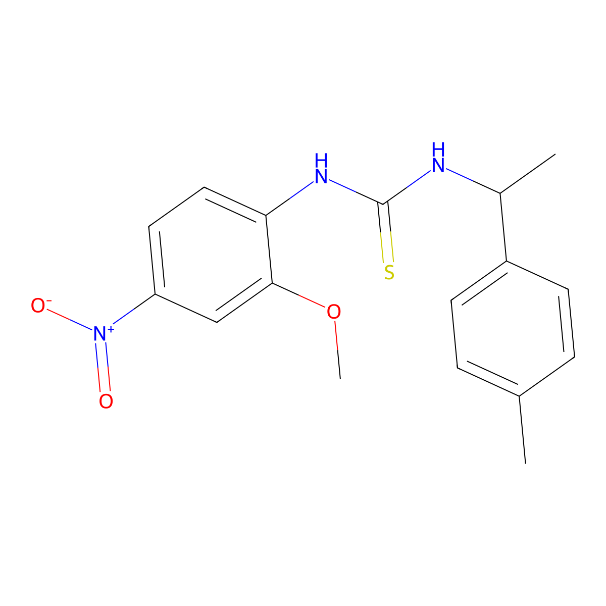 1-(2-Methoxy-4-nitrophenyl)-3-[1-(4-methylphenyl)ethyl]thiourea molecular structure, CAS 706774-58-5