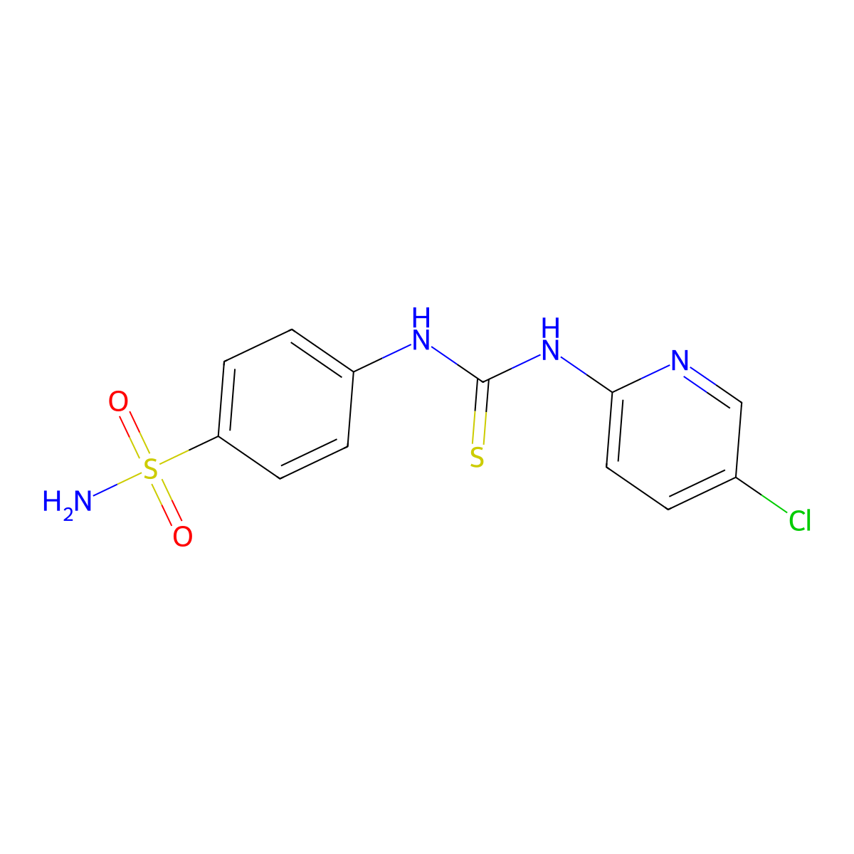 1-(5-Chloropyridin-2-yl)-3-(4-sulfamoylphenyl)thiourea molecular structure, CAS 706774-77-8