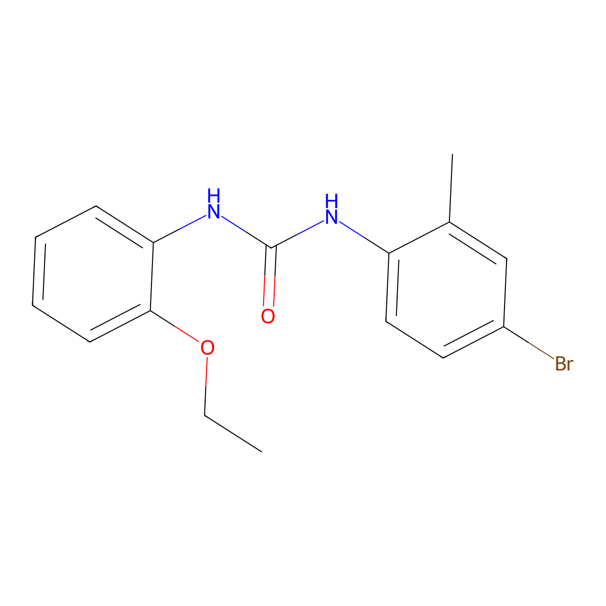 1-(4-Bromo-2-methylphenyl)-3-(2-ethoxyphenyl)urea molecular structure, CAS 706776-64-9