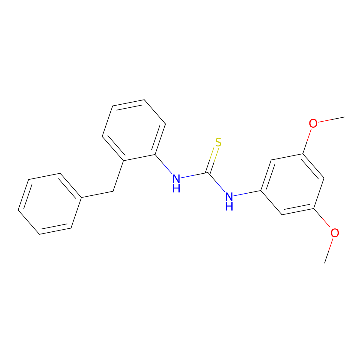 1-(2-Benzylphenyl)-3-(3,5-dimethoxyphenyl)thiourea molecular structure, CAS 706777-07-3