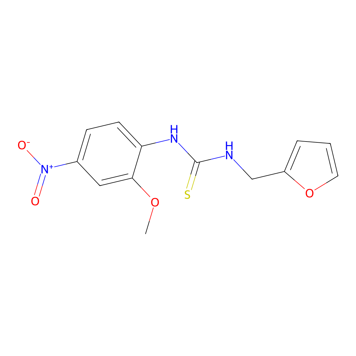 1-(Furan-2-ylmethyl)-3-(2-methoxy-4-nitrophenyl)thiourea molecular structure, CAS 706777-46-0