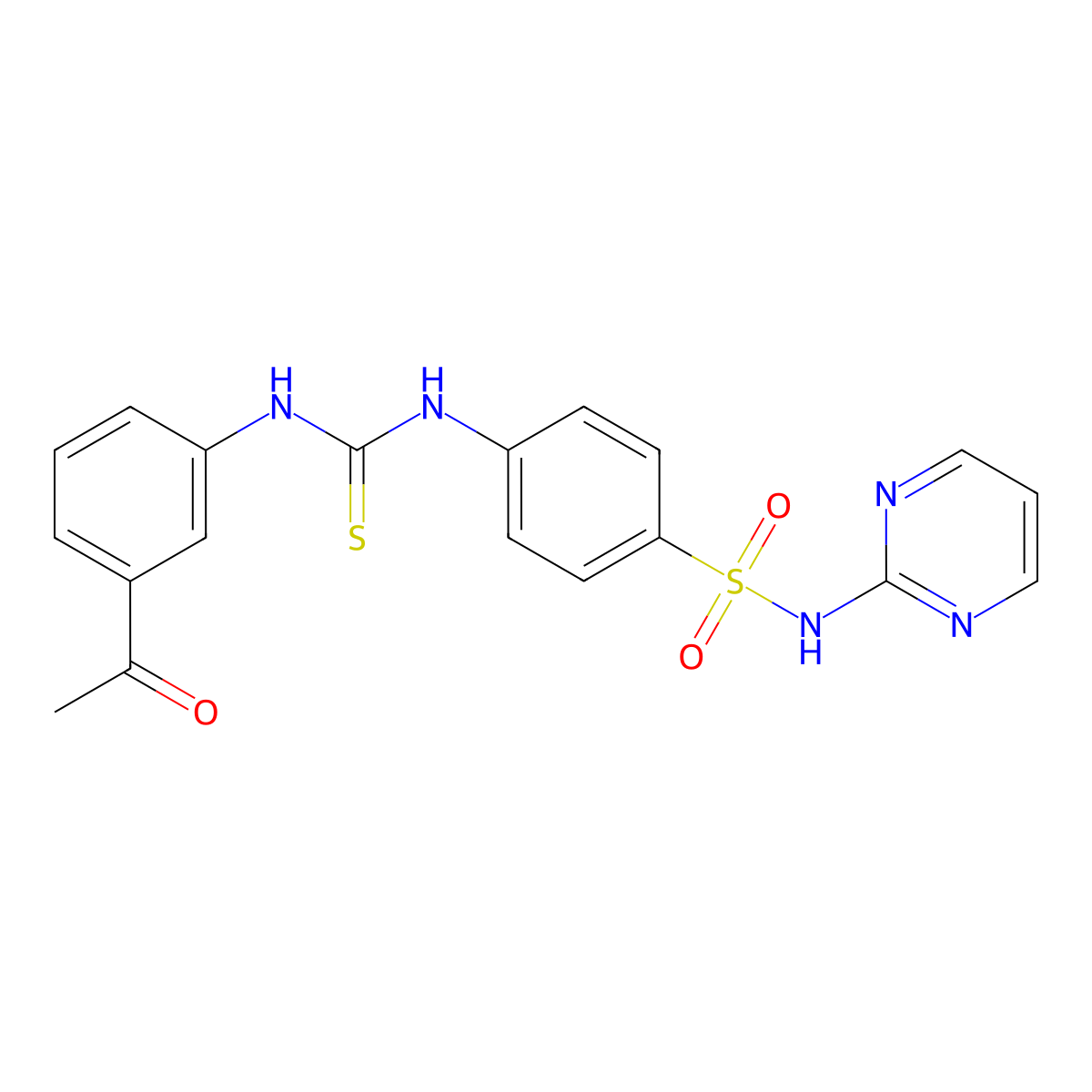 1-(3-Acetylphenyl)-3-[4-(pyrimidin-2-ylsulfamoyl)phenyl]thiourea molecular structure, CAS 706778-04-3