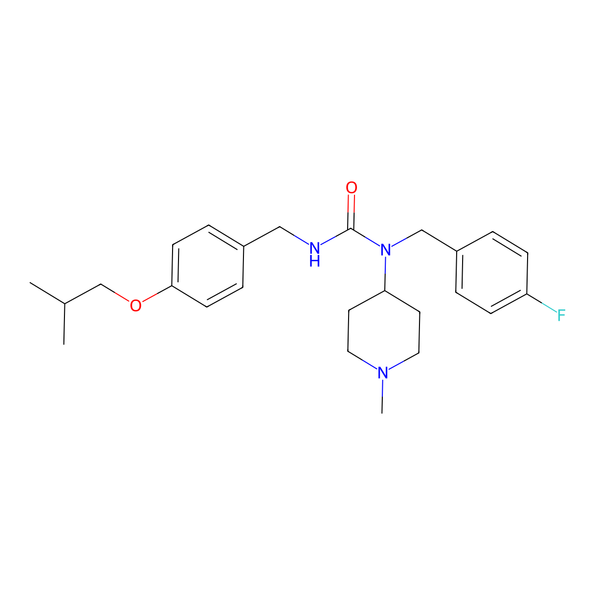 Pimavanserin molecular structure, CAS 706779-91-1
