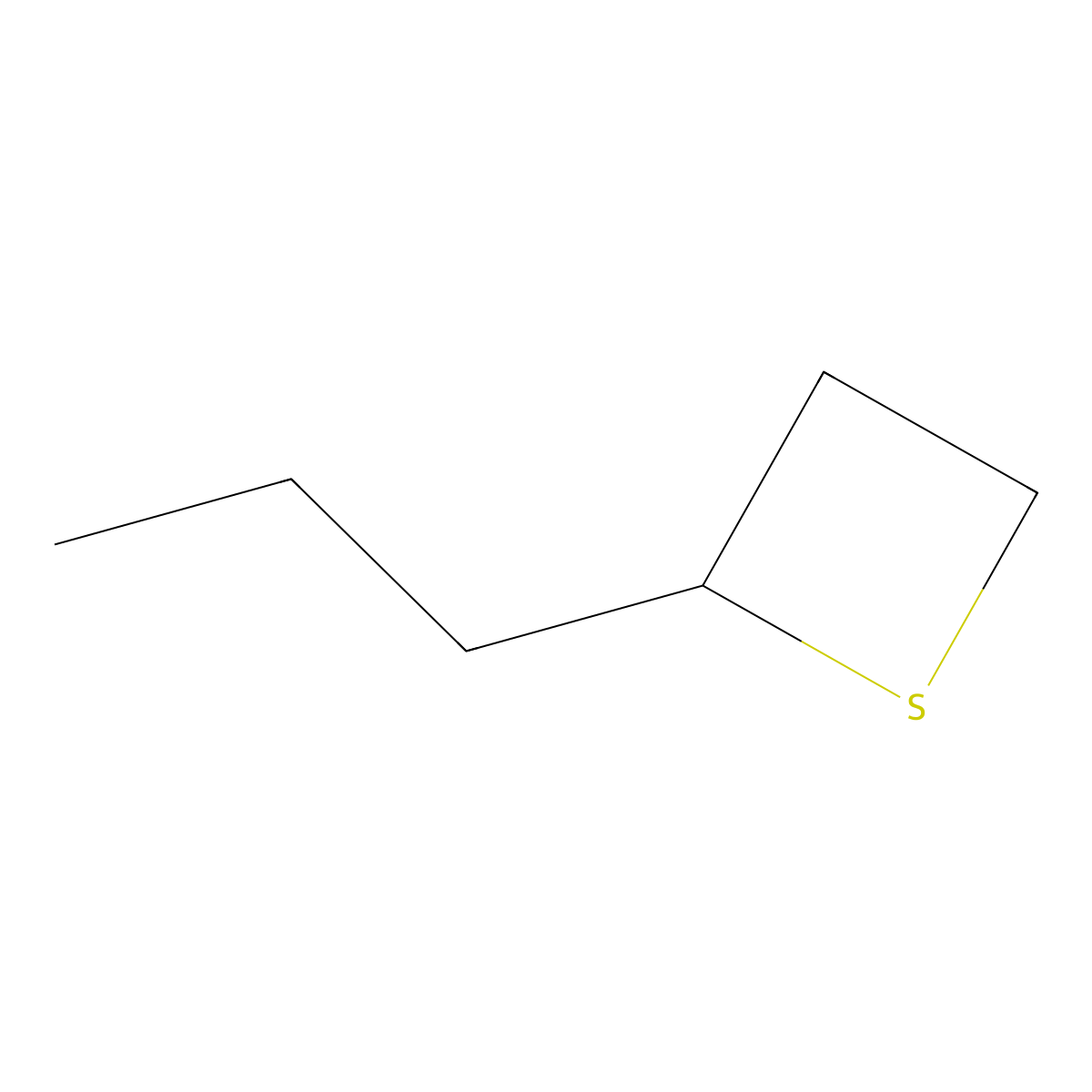 2-Propylthietane molecular structure, CAS 70678-49-8