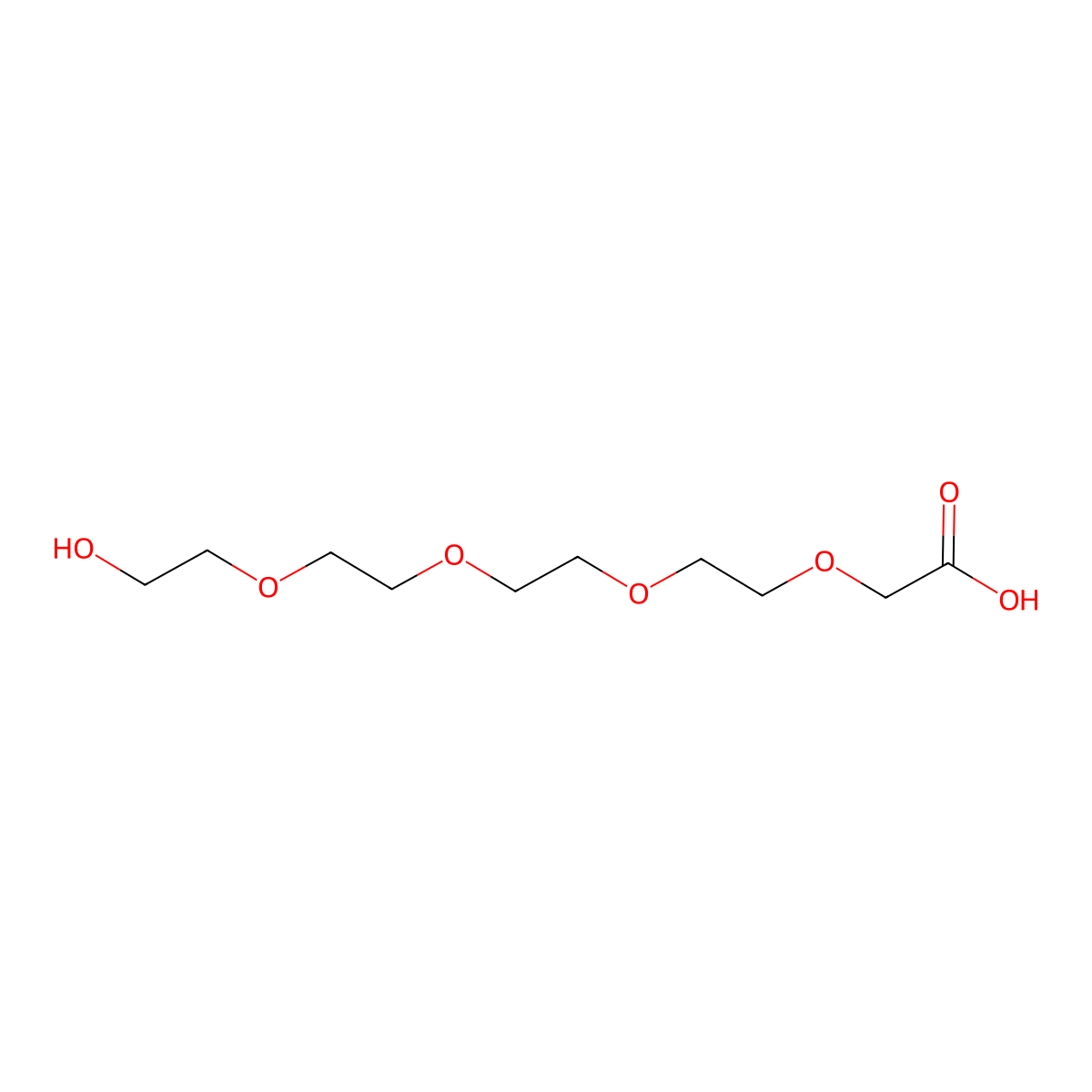 Hydroxy-PEG4-CH2COOH molecular structure, CAS 70678-95-4
