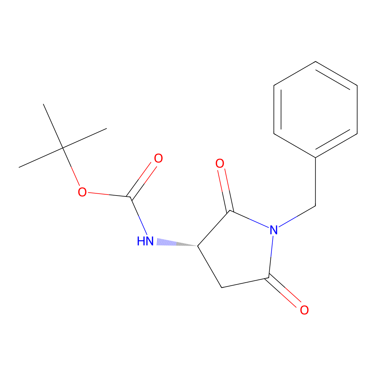 (S)-3-(N-Boc-amino)-N-benzylsuccinimide molecular structure, CAS 706780-18-9