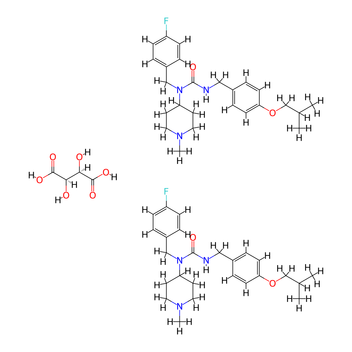 Pimavanserin Tartrate molecular structure, CAS 706782-28-7