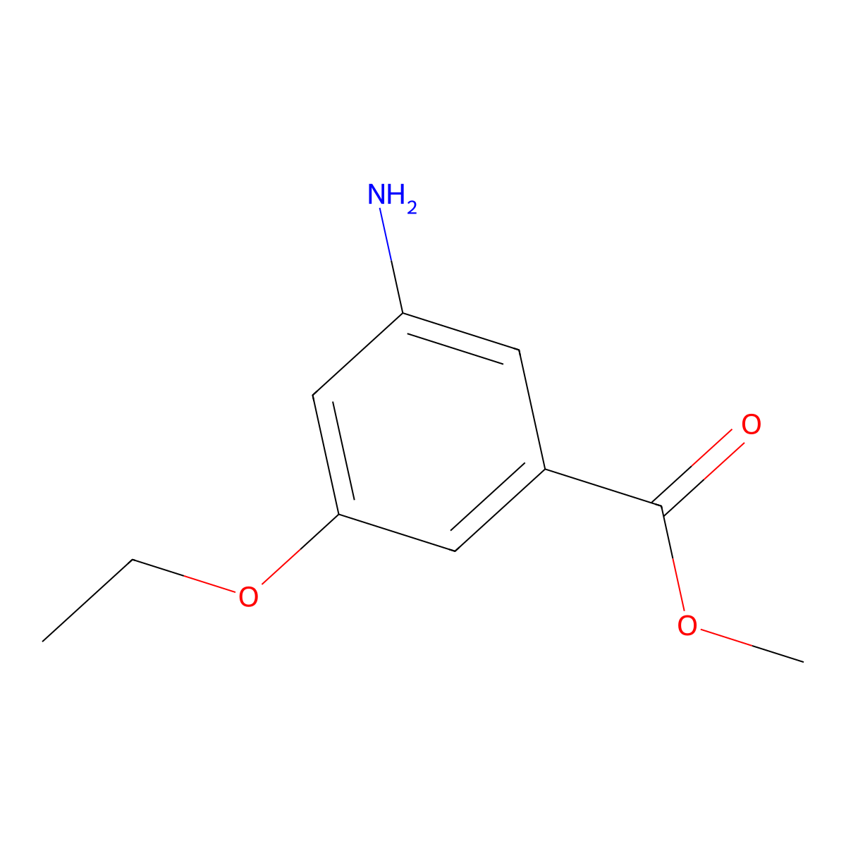 Methyl 3-amino-5-ethoxybenzoate molecular structure, CAS 706792-04-3