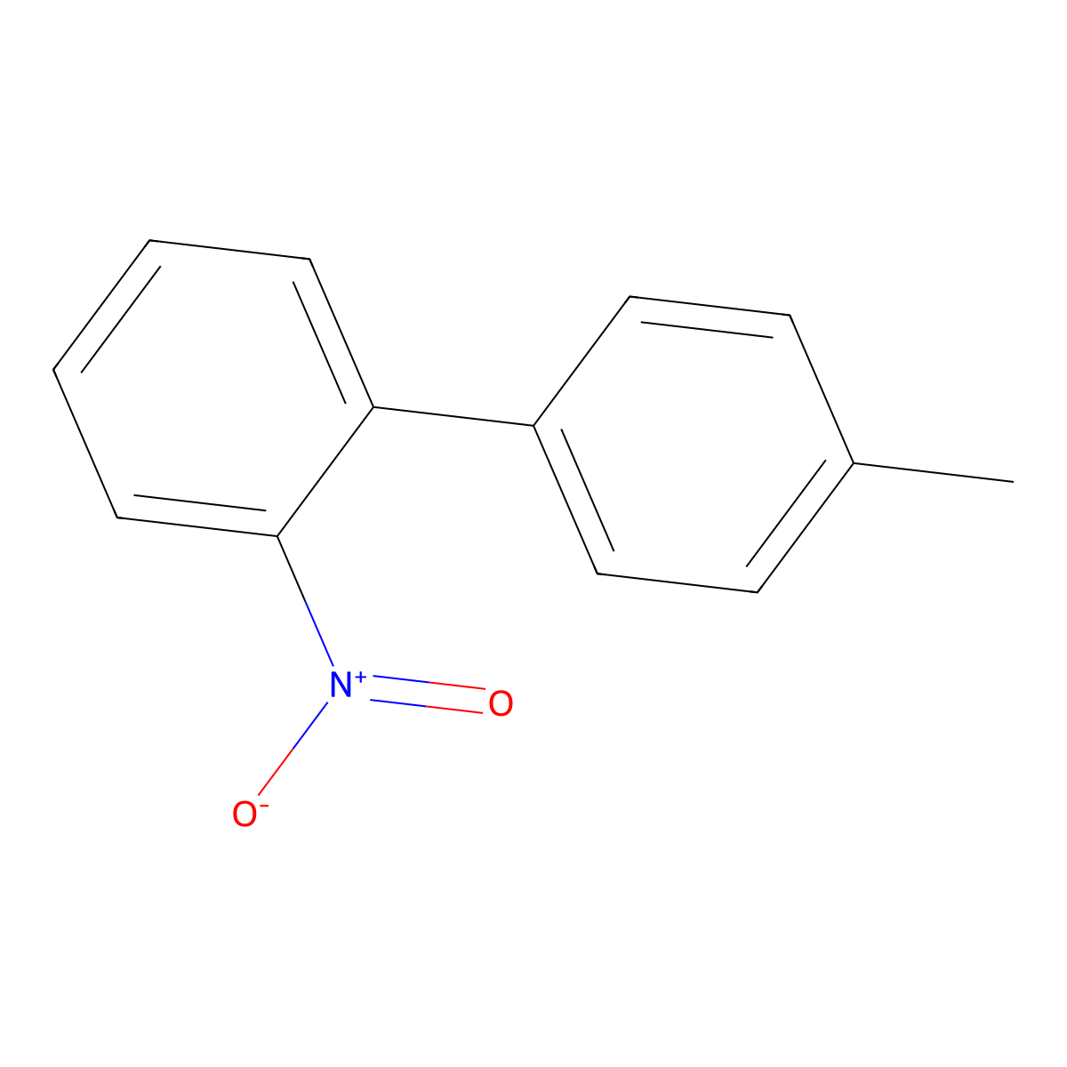 4'-Methyl-2-nitro-1,1'-biphenyl molecular structure, CAS 70680-21-6