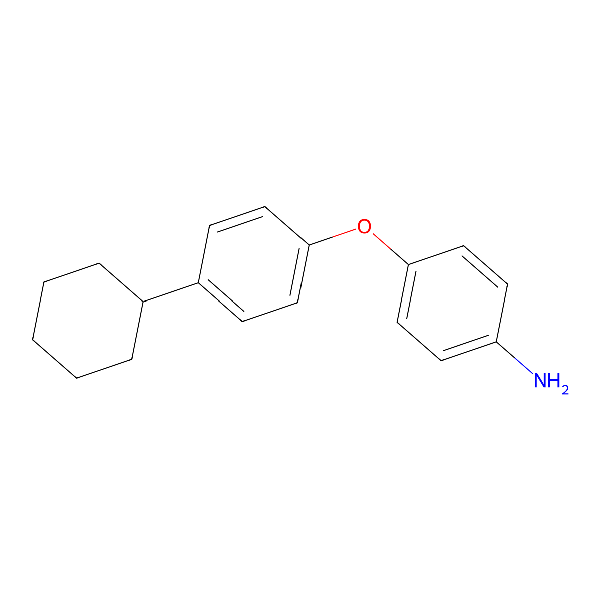 4-(4-Cyclohexylphenoxy)aniline molecular structure, CAS 70682-64-3