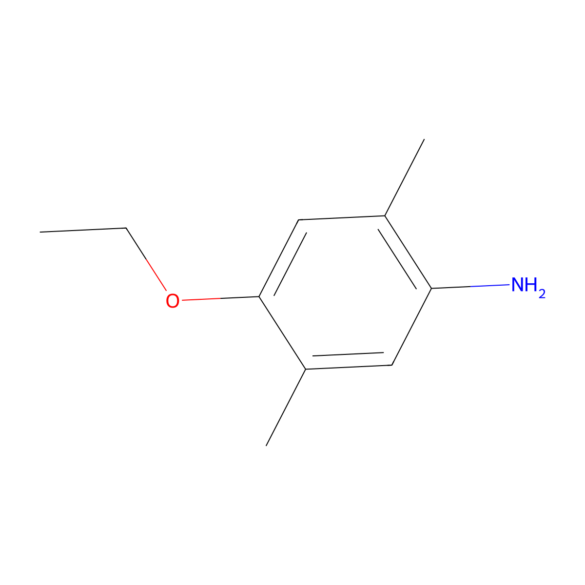 4-Ethoxy-2,5-dimethylaniline molecular structure, CAS 706822-63-1
