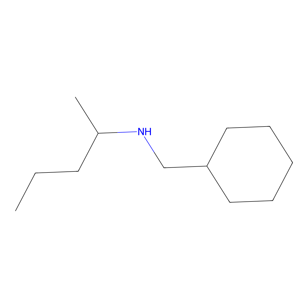 (Cyclohexylmethyl)(1-methylbutyl)amine molecular structure, CAS 706823-11-2