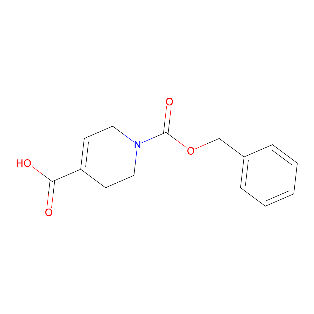 1-[(Benzyloxy)carbonyl]-1,2,3,6-tetrahydropyridine-4-carboxylic acid molecular structure, CAS 70684-85-4