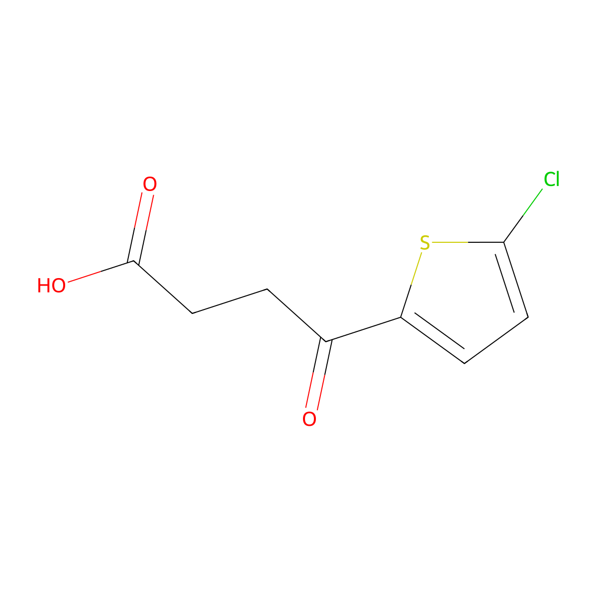 4-(5-Chlorothiophen-2-yl)-4-oxobutanoic acid molecular structure, CAS 70685-06-2
