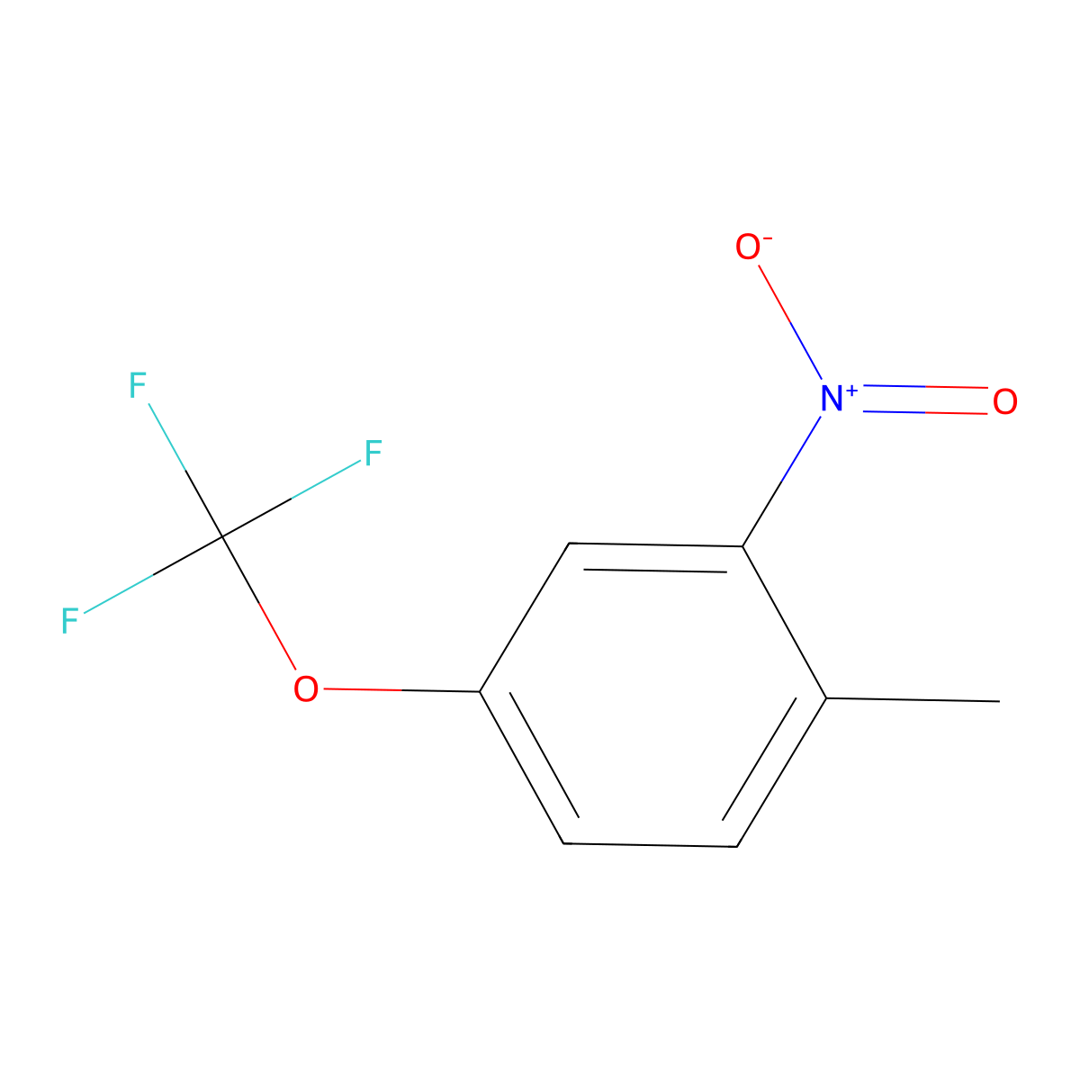 2-Nitro-4-(trifluoromethoxy)toluene molecular structure, CAS 70692-45-4