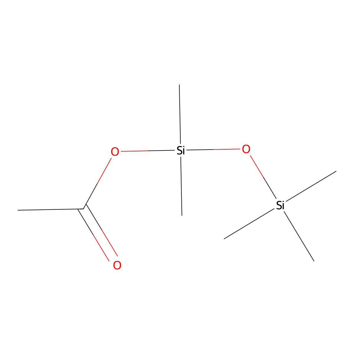 1-Disiloxanol, 1,1,3,3,3-pentamethyl-, 1-acetate molecular structure, CAS 70693-47-9