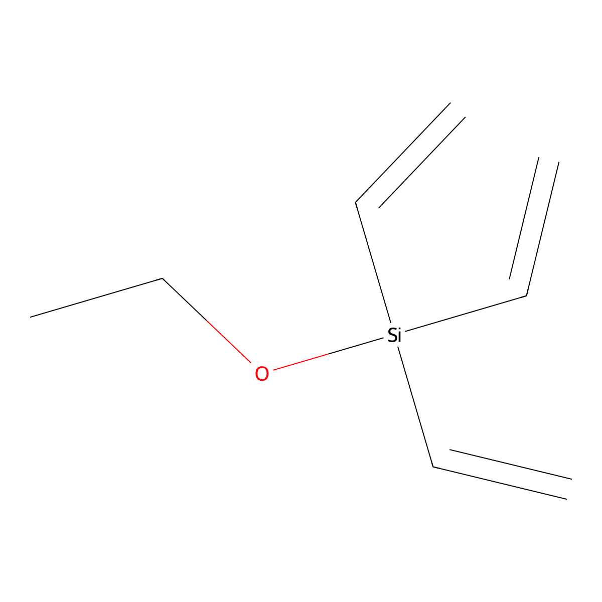 Silane, triethenylethoxy- molecular structure, CAS 70693-56-0