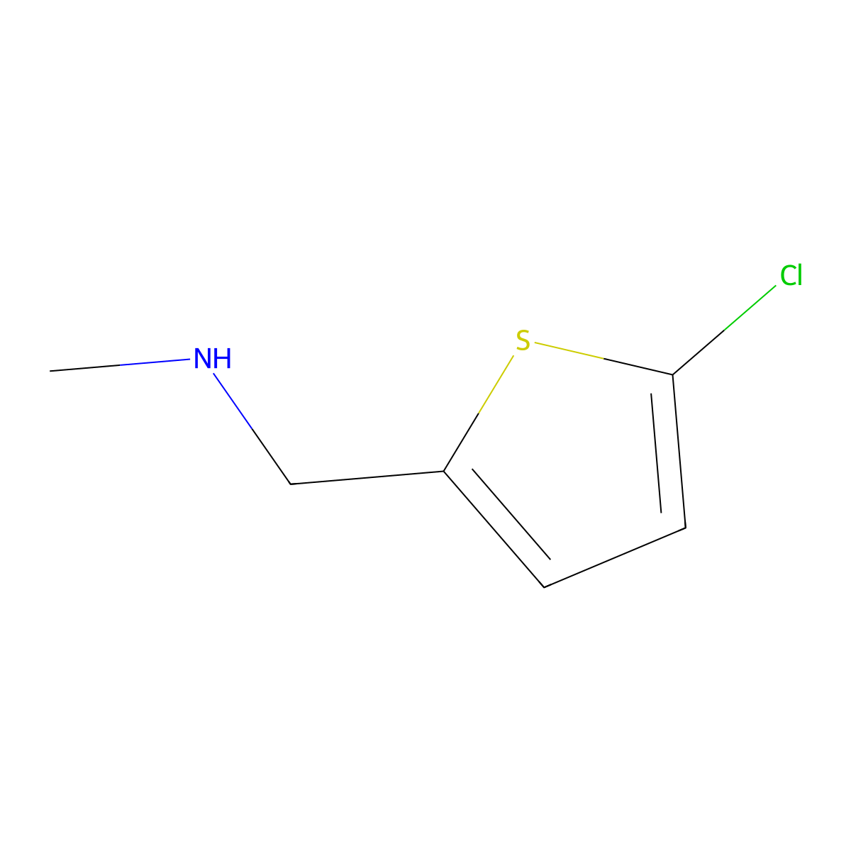 [(5-Chlorothiophen-2-yl)methyl](methyl)amine molecular structure, CAS 70696-37-6