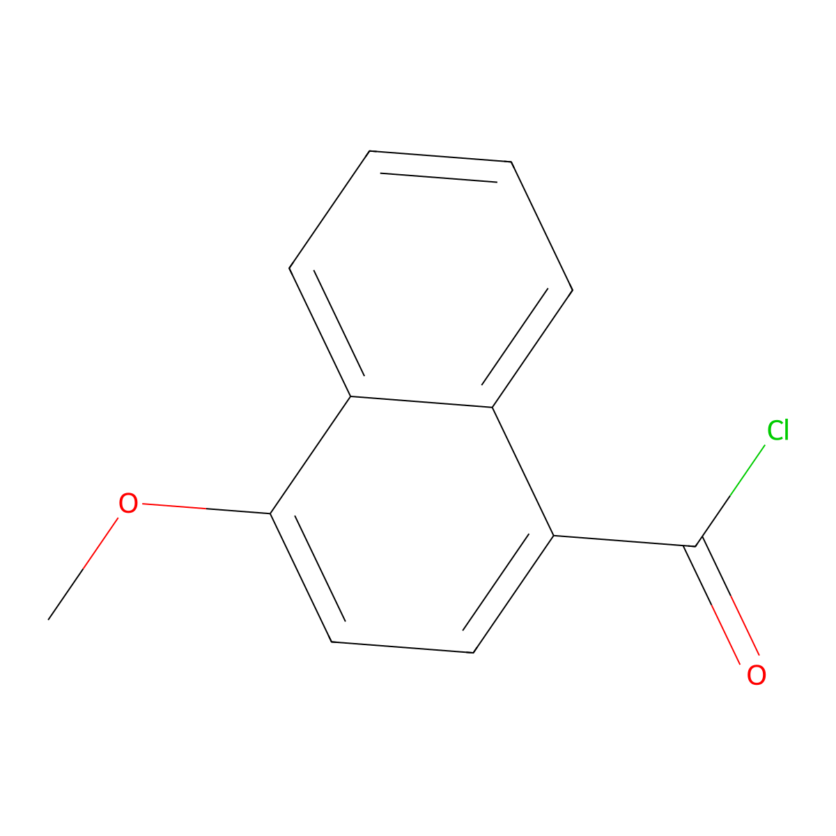 4-Methoxy-1-naphthalenecarbonyl Chloride molecular structure, CAS 70696-57-0