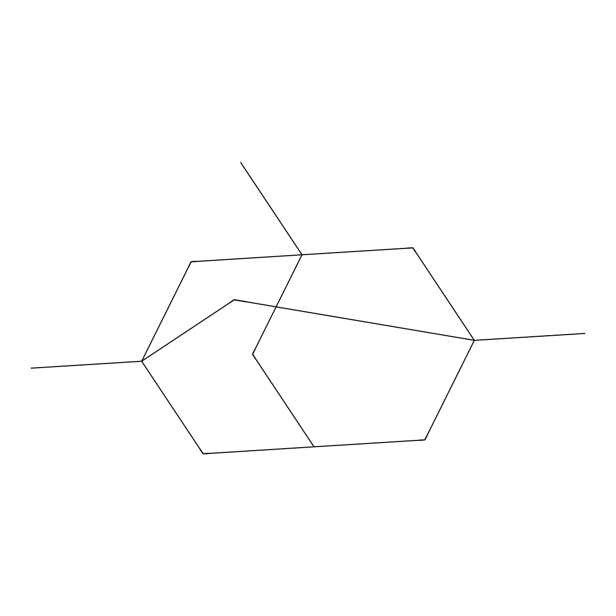 1,3,5-Trimethyladamantane molecular structure, CAS 707-35-7