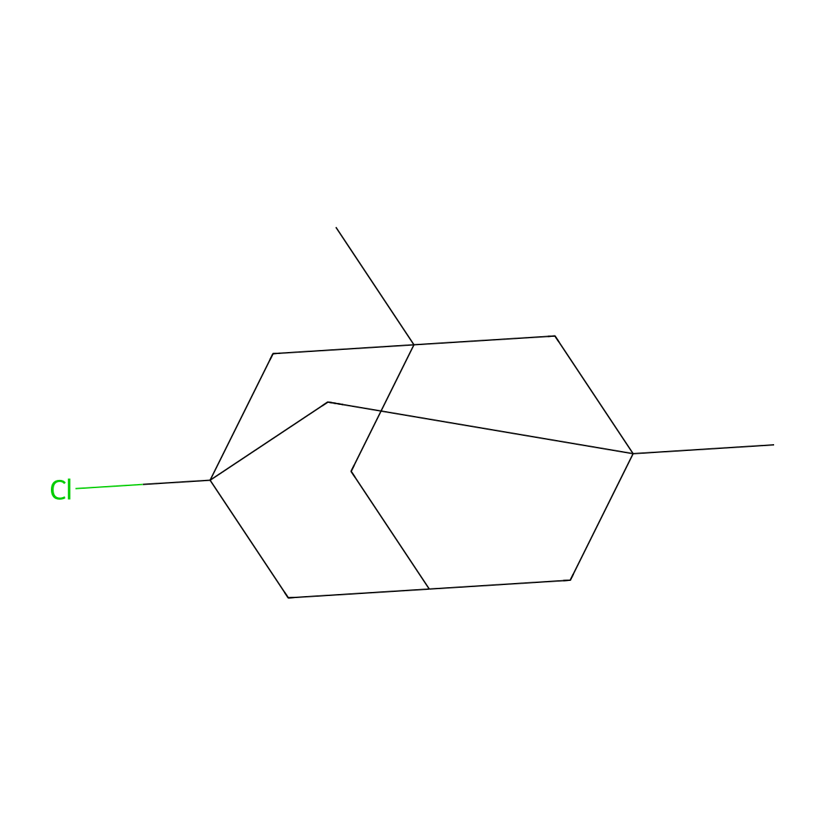 1-Chloro-3,5-dimethyladamantane molecular structure, CAS 707-36-8
