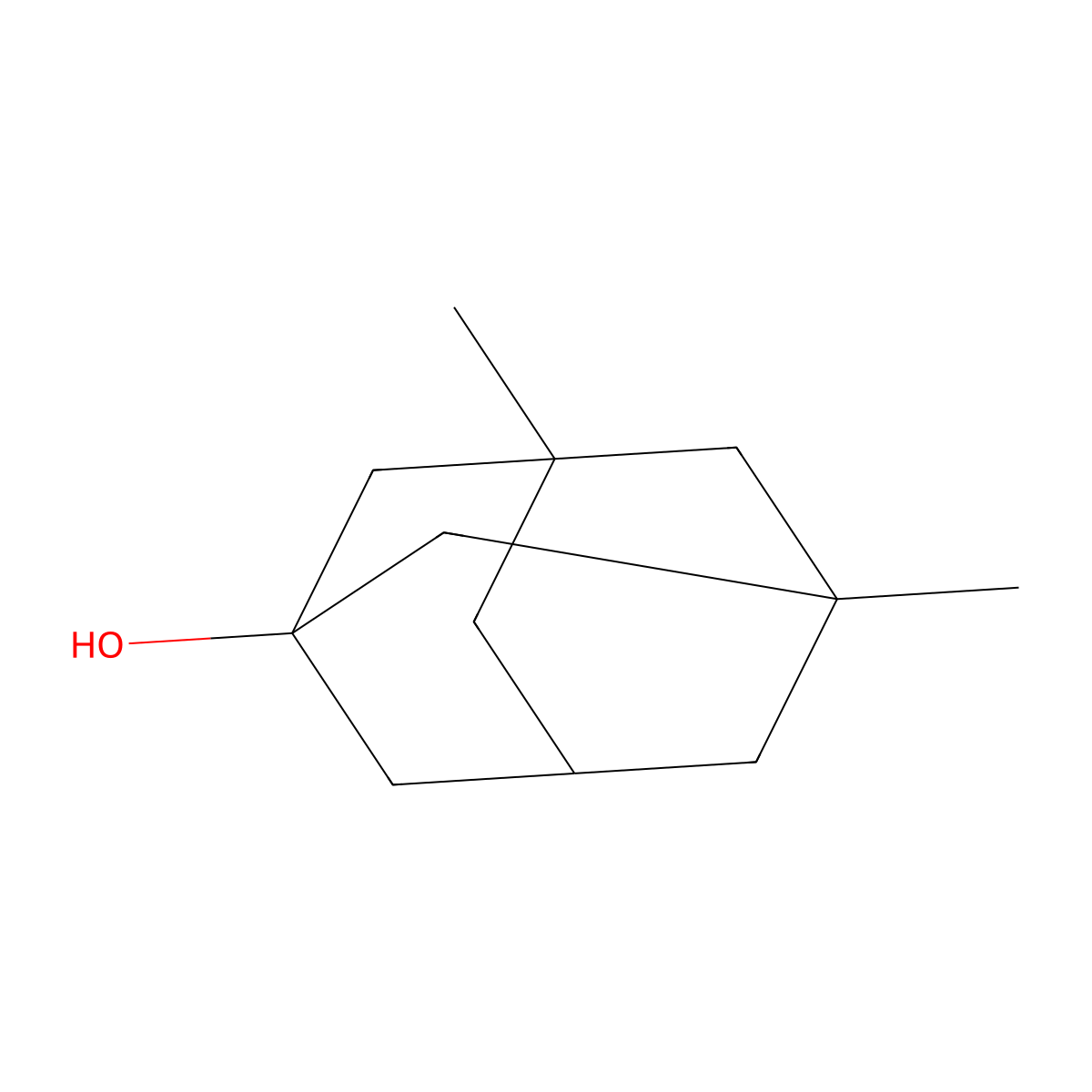 3,5-Dimethyl-1-adamantanol molecular structure, CAS 707-37-9