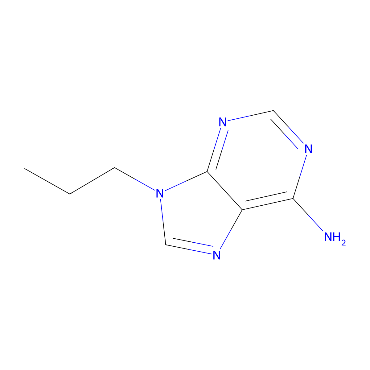9-Propyl-9h-purin-6-amine molecular structure, CAS 707-98-2
