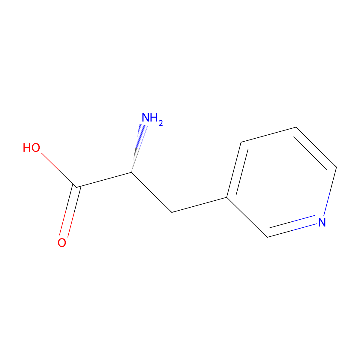 3-(3-Pyridyl)-D-alanine molecular structure, CAS 70702-47-5