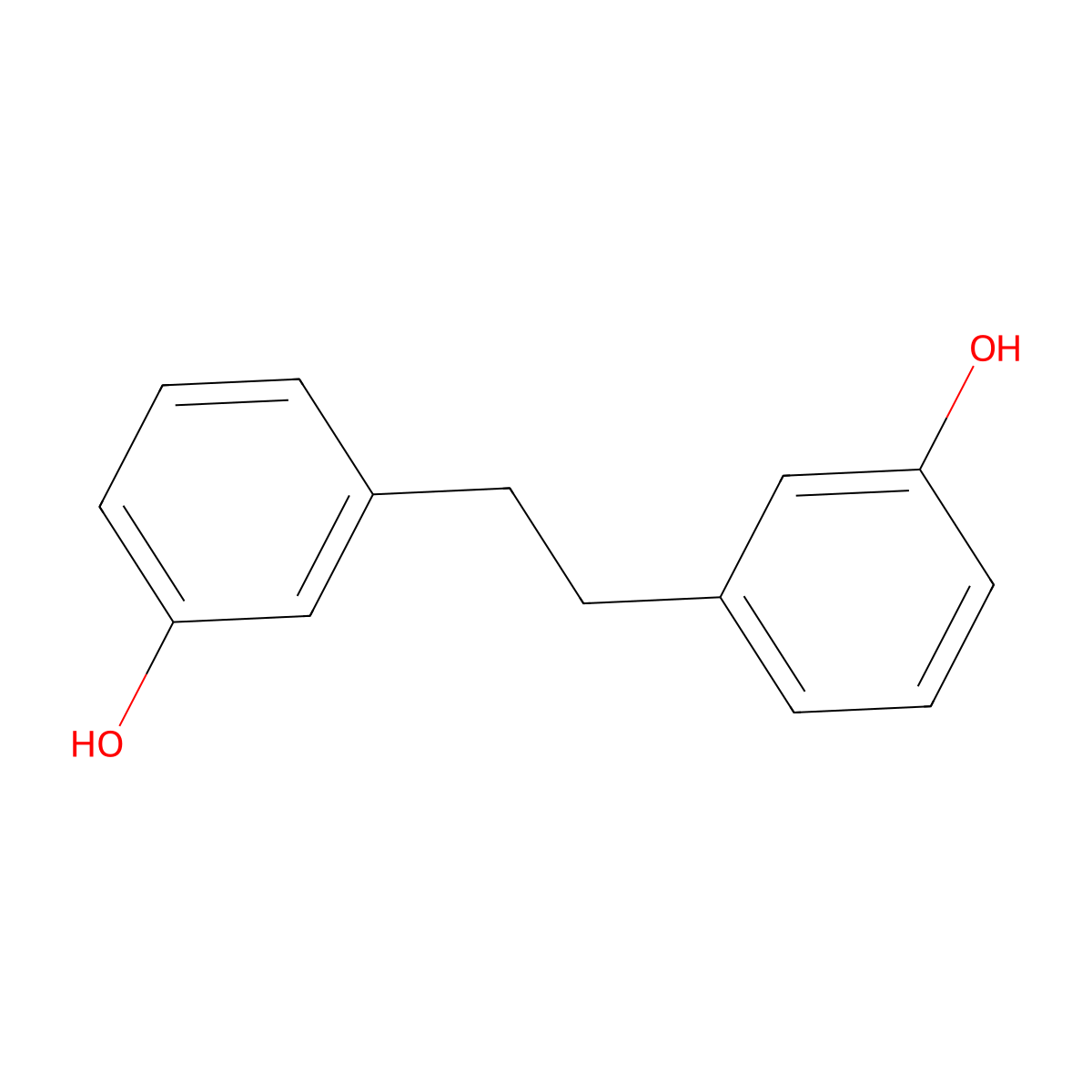 1,2-Bis(3-hydroxyphenyl)ethane molecular structure, CAS 70709-67-0